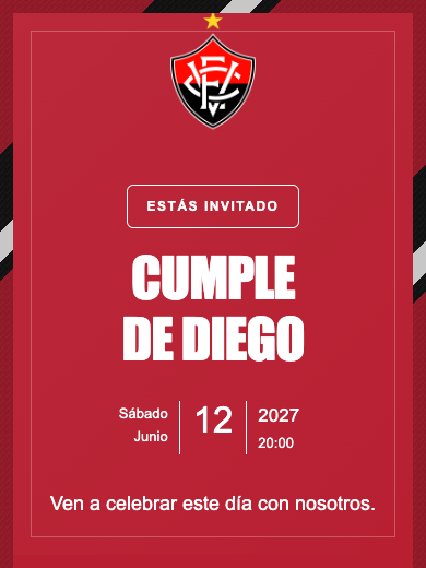 Invitación online Vitória