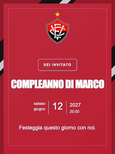 Invito digitale di compleanno: Vitória