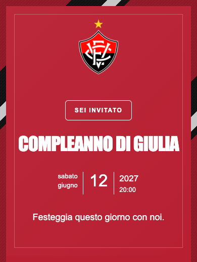 Invito digitale di compleanno: Vitória