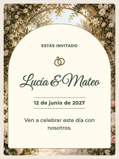 Invitación online Jardín de Luz
