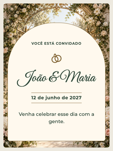 Convite online Jardim de Luz