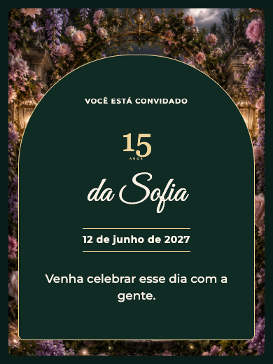 Convite online Jardim Encantado