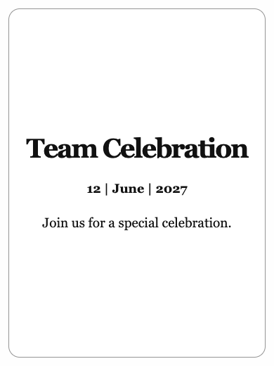 Digital invitation: Simple Invitation — Corporate event