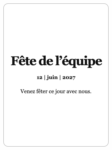 Invitation numérique: Invitation simple — Événement d’entreprise