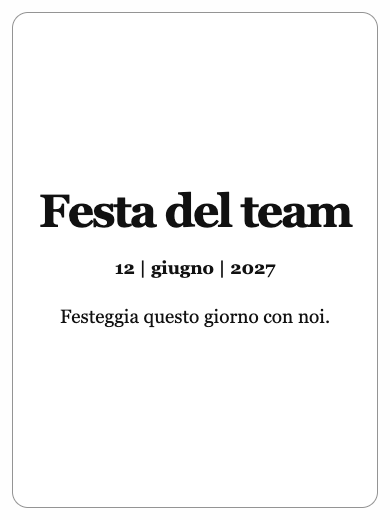 Invito digitale: Invito semplice — Evento aziendale
