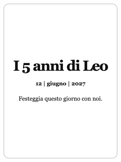 Invito digitale di compleanno: Invito semplice