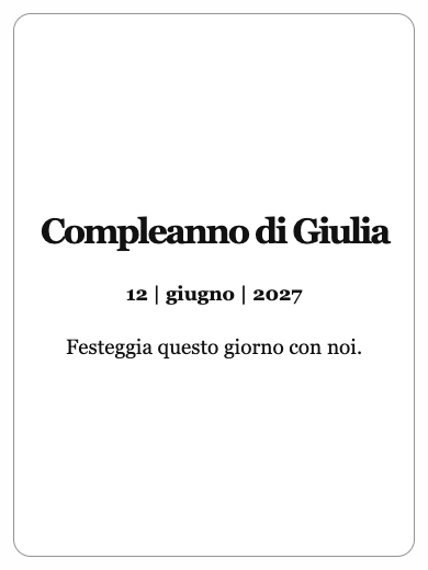 Invito digitale di compleanno: Invito semplice