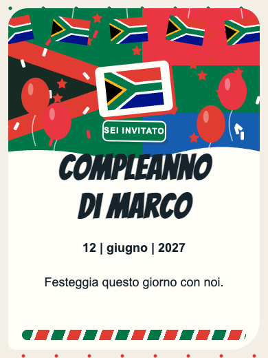 Invito digitale: Sudafrica — Paesi