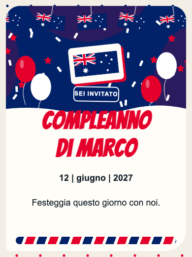Invito digitale: Australia — Paesi