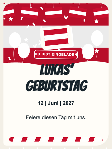 Digitale Einladung: Österreich — Länder