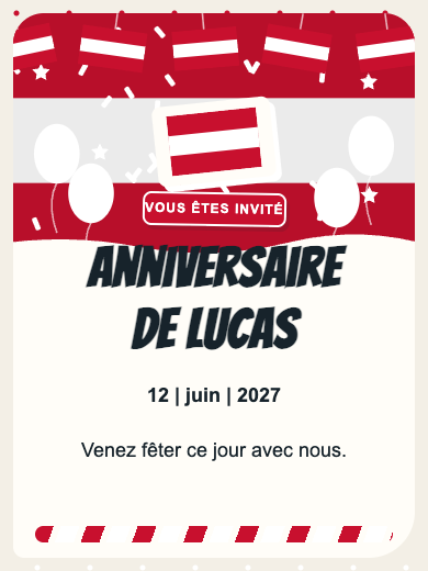Invitation numérique: Autriche — Pays