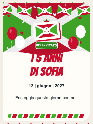 Invito digitale di compleanno: Burundi