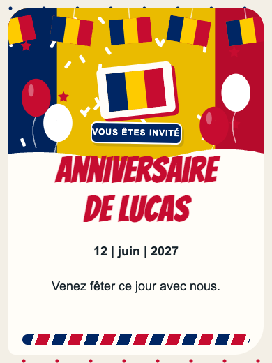 Invitation numérique: Tchad — Pays
