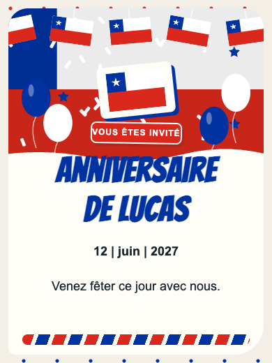 Invitation numérique: Chili — Pays