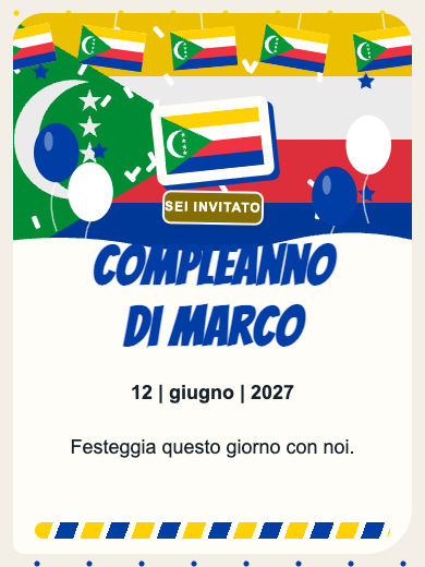 Invito digitale: Comore — Paesi