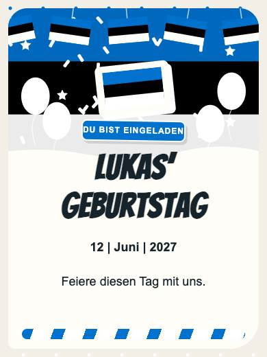 Digitale Einladung: Estland — Länder