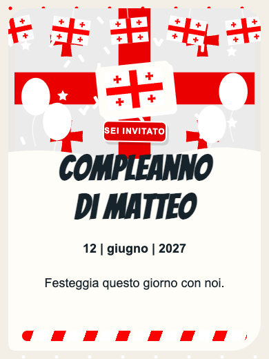 Invito digitale di compleanno: Georgia