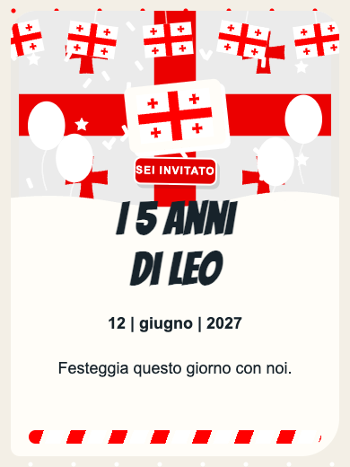 Invito digitale di compleanno: Georgia