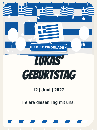 Digitale Einladung: Griechenland — Länder