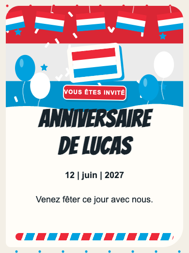 Invitation numérique: Luxembourg — Pays
