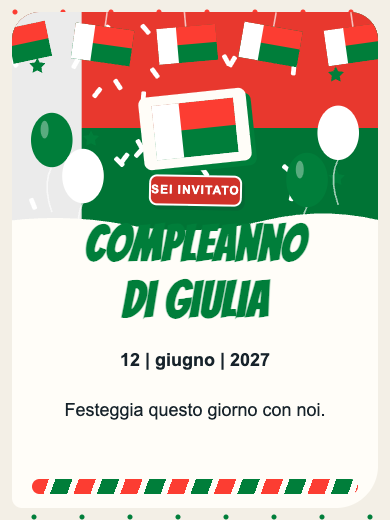 Invito digitale di compleanno: Madagascar