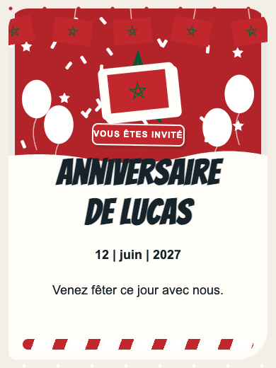 Invitation numérique: Maroc — Pays