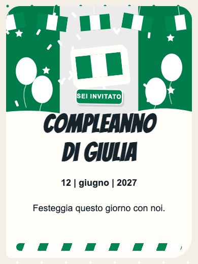 Invito digitale di compleanno: Nigeria