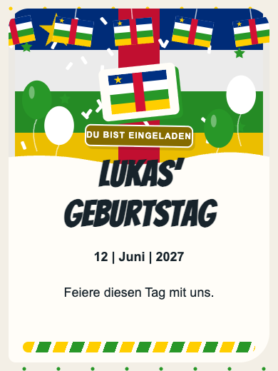 Digitale Einladung: Zentralafrikanische Republik — Länder