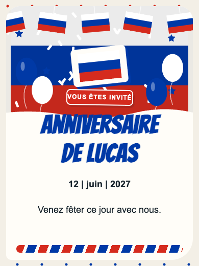 Invitation numérique: Russie — Pays