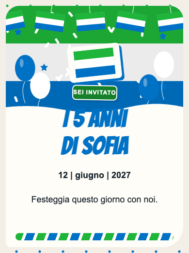 Invito digitale di compleanno: Sierra Leone