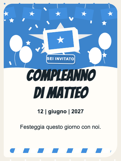 Invito digitale di compleanno: Somalia
