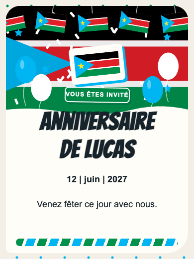 Invitation numérique: Soudan du Sud — Pays