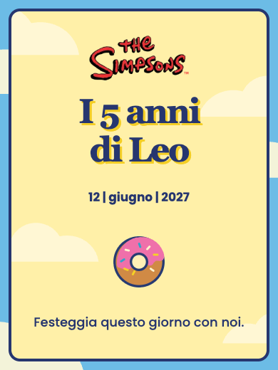 Invito digitale di compleanno: I Simpson