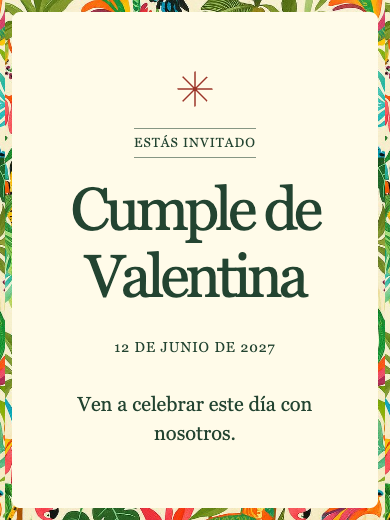 Invitación online Invitación: Tropical Brasileño